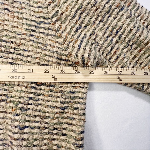 Alfred Dunner Dressy Open Cardigan Gold Metallic Sweater Long Sleeve Size XL - Picture 8 of 10